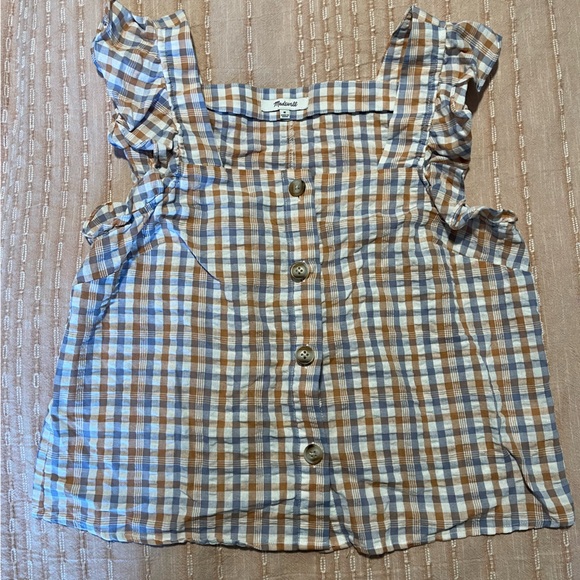 Madewell Tops - Madewell seersucker tank top